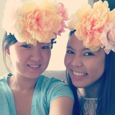 For one girls' brunch, we made flower crowns. They may have gotten out of hand.