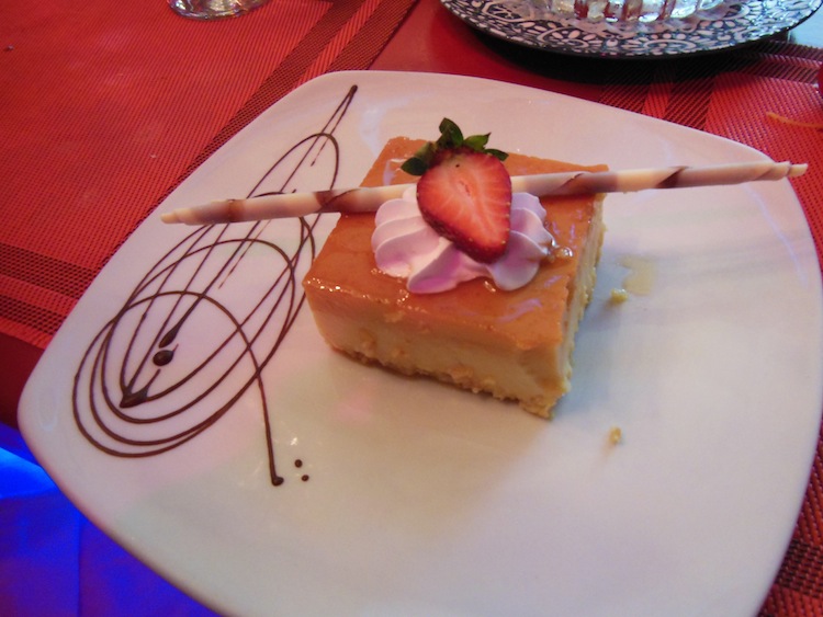 Coconut Flan at Sushi Amor