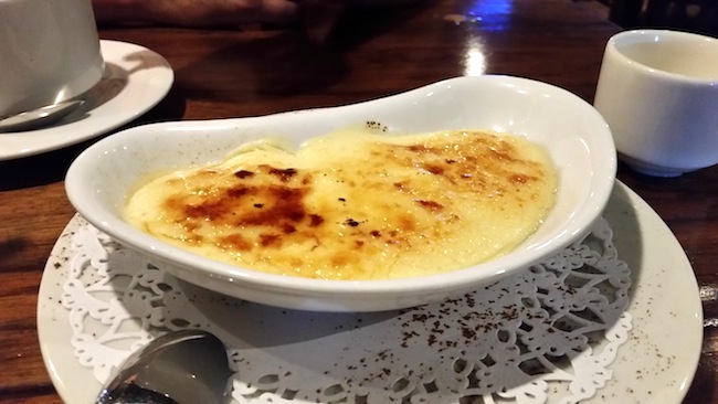 Crema Catalana (Creme Brulee) at Patagonia del Mar