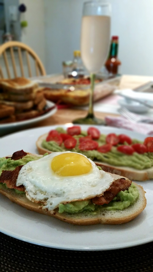 Bacon and Eggs Avocado Toast