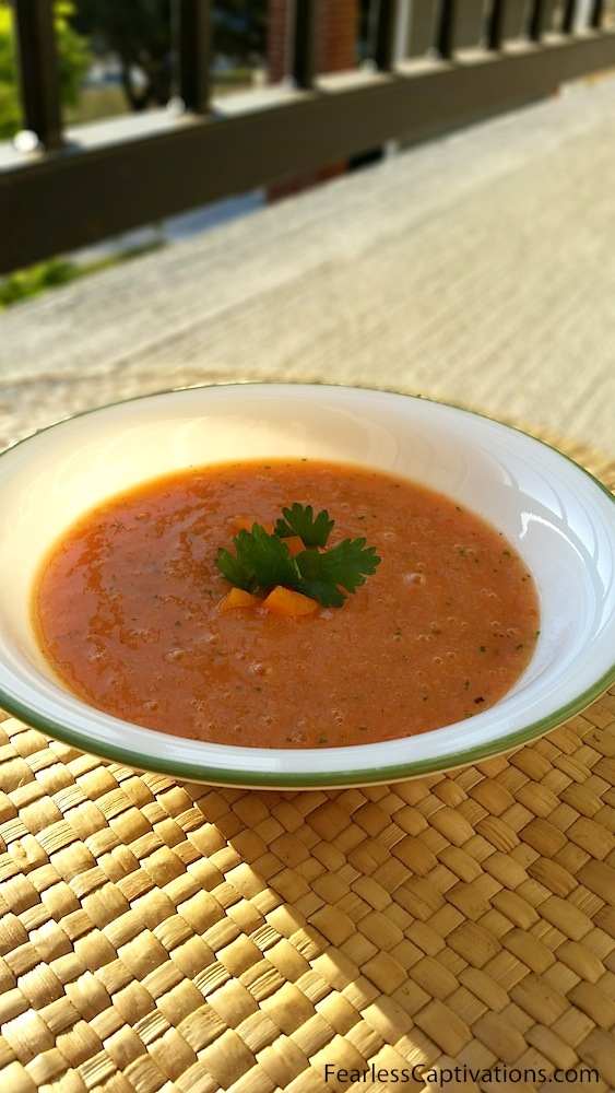 Peach and Tomato Gazpacho