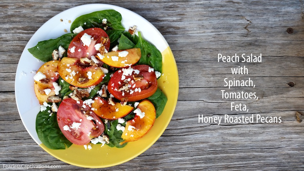 Quick Peach Salad Recipe | Fearless Captivations