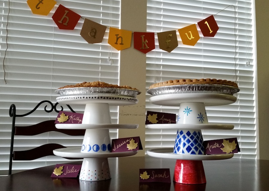 DIY Pie Stand Party Thankful