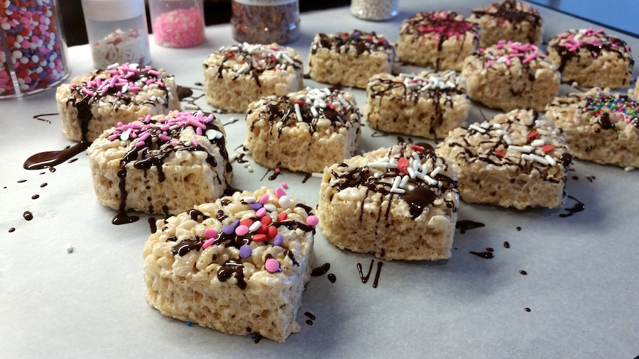 DIY Valentine's Rice Krispies