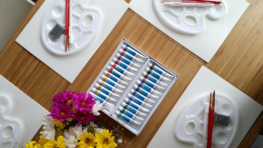 DIY Watercolor Party Table Set-up Fearless Captivations