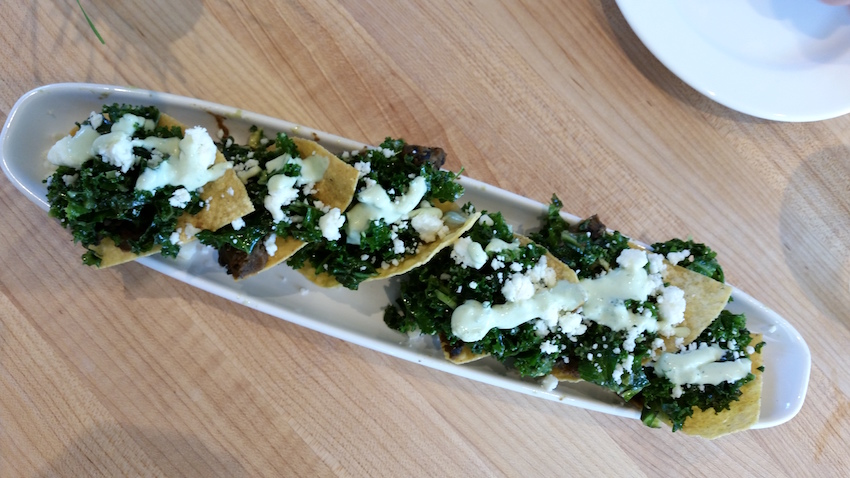 Kale Nachos Vinaigrette