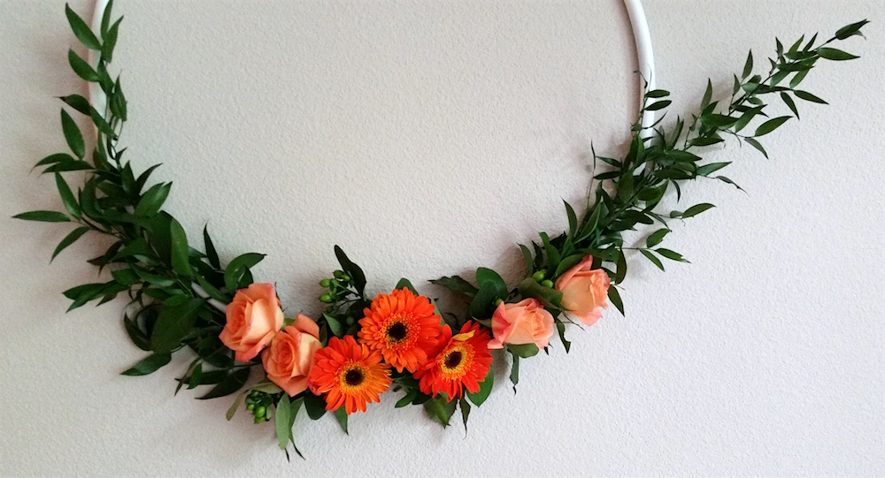 Baby Shower DIY Floral Hoop | Fearless Captivations