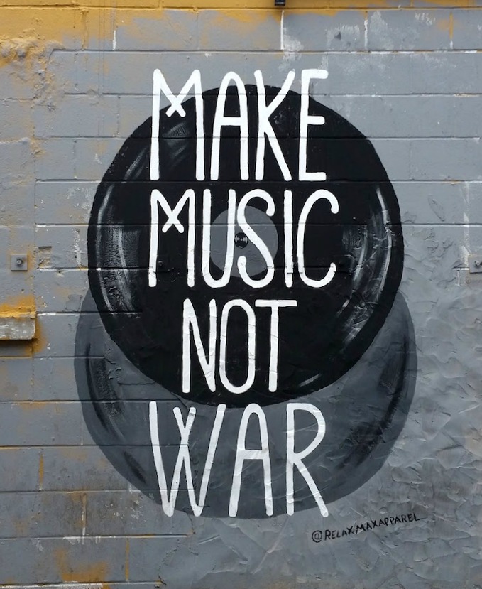 Make Music Not War Mural Nashville