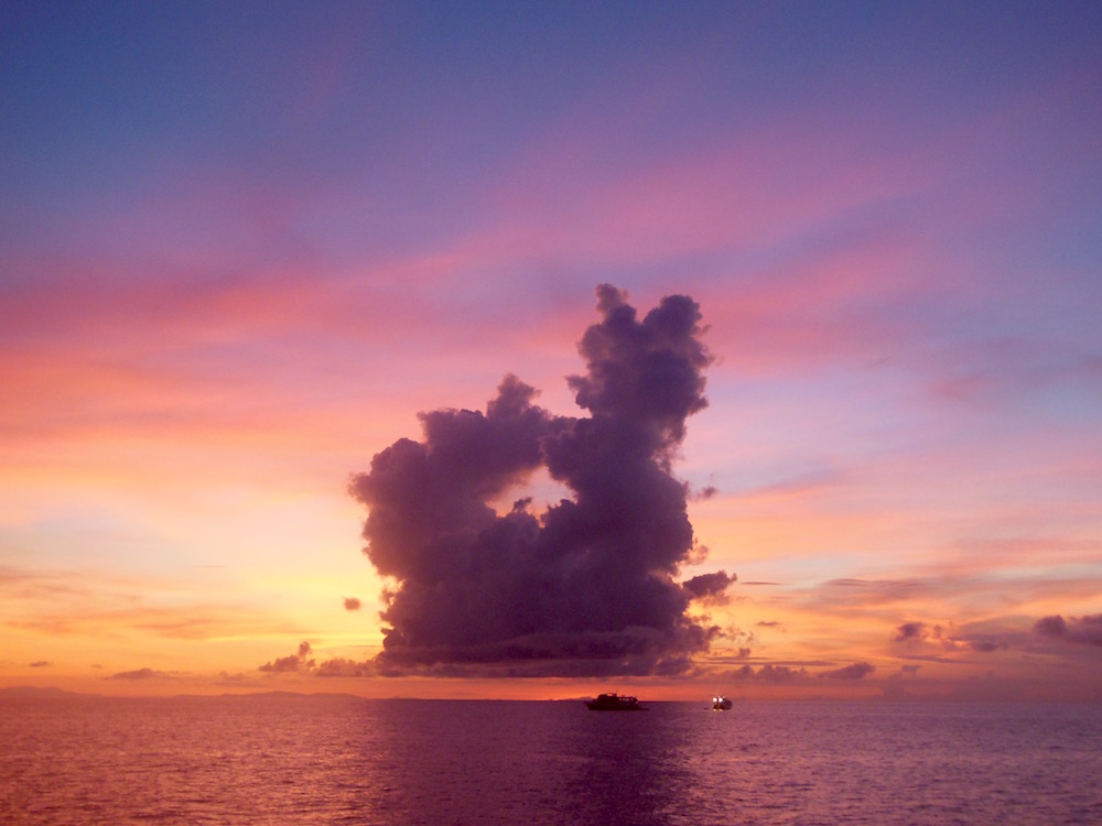 So many beautiful sunrises and sunsets from the boat!